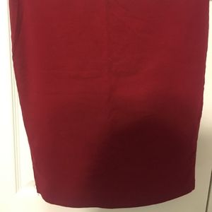 Burgandy pencil skirt